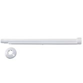 BRACO CHUVEIRO ABS 40CM C/PASSA FIO DUDA