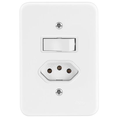 POLLAR PLACA 4x2 P/ 1 TECLA + TOM RADIAL