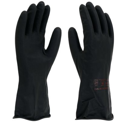 LUVA LATEX PRETA IMBATEXPRO N09 G IMBAT CA 44495