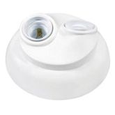 PLAFONIER BASE PERLEX  DUPLO BRANCO 225/1