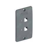 CONDULETE PLACA P/2 RJ45 3/4 CINZA INPOL