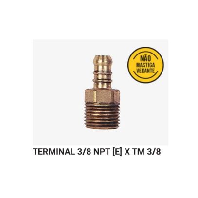 GAS TERMINAL 3/8NPT(E)xTM3/8 3108 JACK