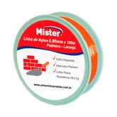 LINHA NYLON  PEDREIRO 0,80mm(100m) LARANJA MISTER