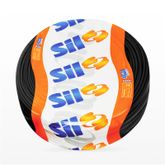 FIO CABO RIGIDO 7P 750V 10,0mm PRETO SIL(100m)