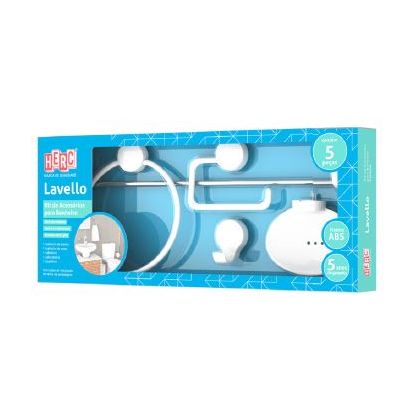 KIT ACES BWC 5PC LAVELLO BRANCO 4090 HERC