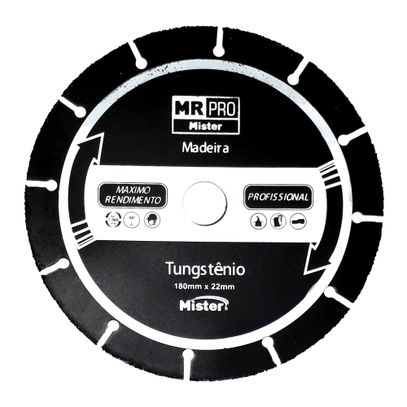 DISCO SERRA TUNGSTENIO MRPRO 180mm MADEIRA MISTER