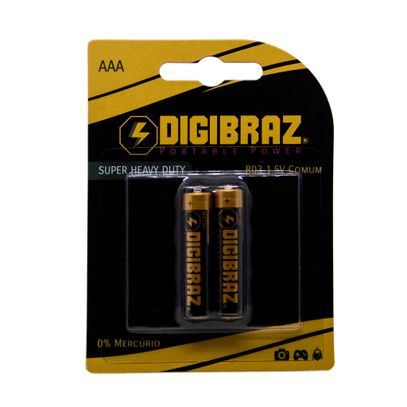 PILHA DIGIBRAZ PALITO(AAA) BLIS(2)
