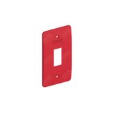 CONDULETE PLACA P/1TECLA 3/4 VERMELHO INPOL