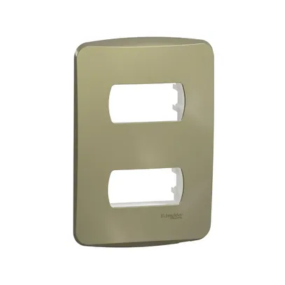 MILUZ PLACA+SUP 4X2 2MOD DOURADA S3B77123