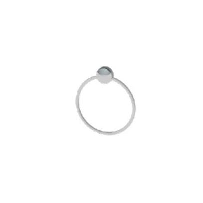 PORTA TOALHA ARGOLA LAVELLO BRANCO/CROM HERC