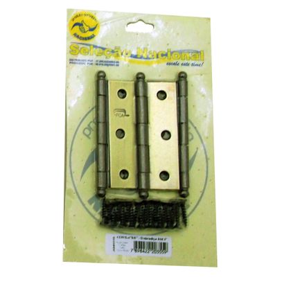 DOBRADICA KIT 3PC ACO INOX 3,0 NAC