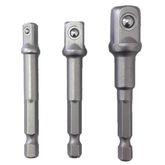 HASTE ADAPTADORA 1/4 JG 3PC P/SOQUETE(1/4-1/2-3/8) MISTER