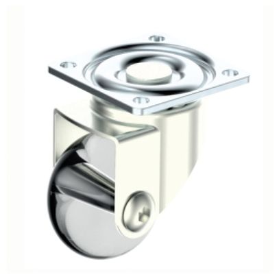 RODIZIO MESA ZINC 35mm GIRAT TRANSP SOPRANO