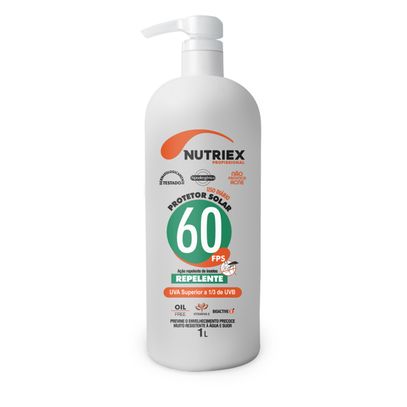 PROTETOR SOLAR FPS 60 C/ REPELENTE 1L NUTRIEX