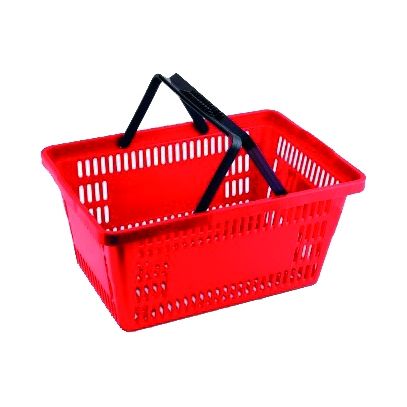 CESTA PLASTICA C/ALCA 16L VERMELHA 6055 2 ROMA