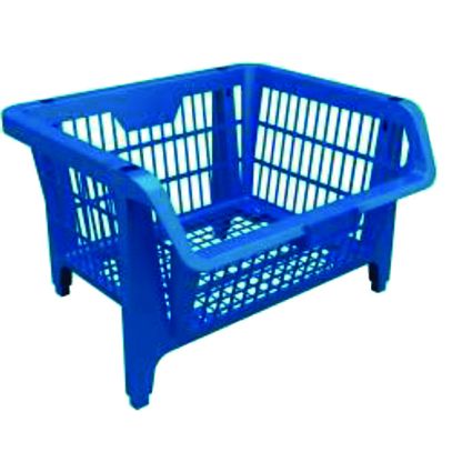 CESTO PLASTICO PRATICO MULTIUSO AZUL NACIONAL