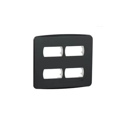 MILUZ PLACA+SUP 4X4 4MOD GRAFITE S3B77441